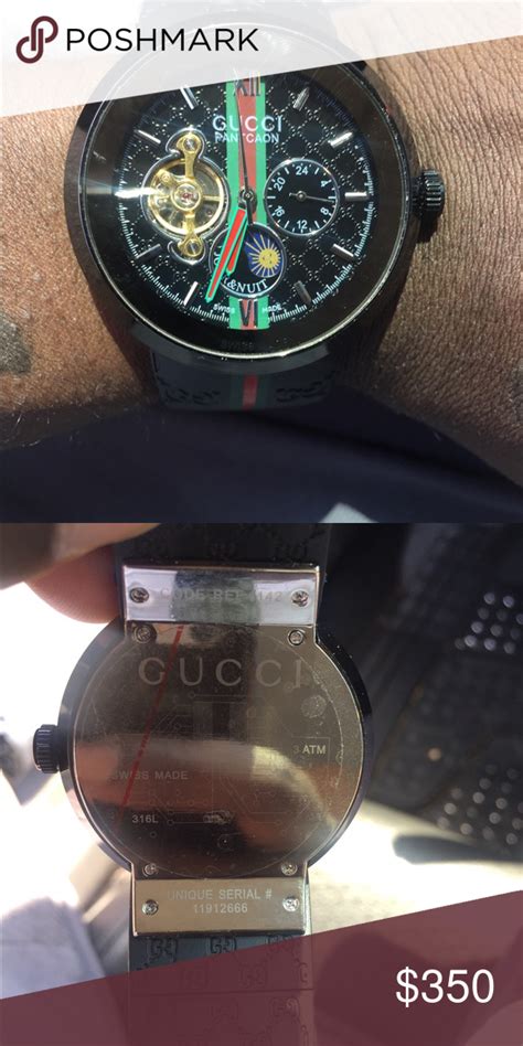 every real gucci watch design|authentic Gucci watch serial number.